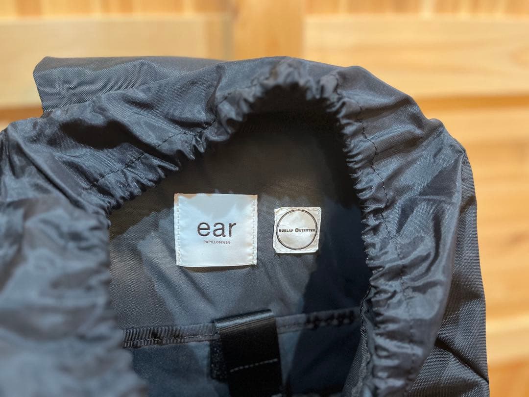 BURLAP OUTFITTER×ear 撥水レザー　リュック　ブラック