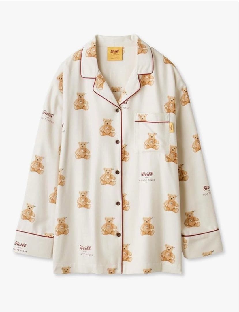 ジェラートピケ】Steiff 長袖パジャマ 上下セット新品 gelato pique