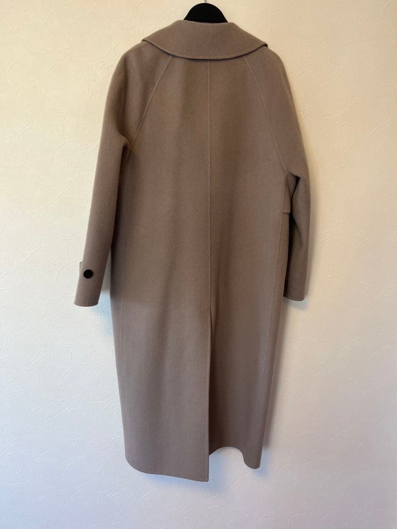 theory luxe ベージュ ツートンカラーロングコート