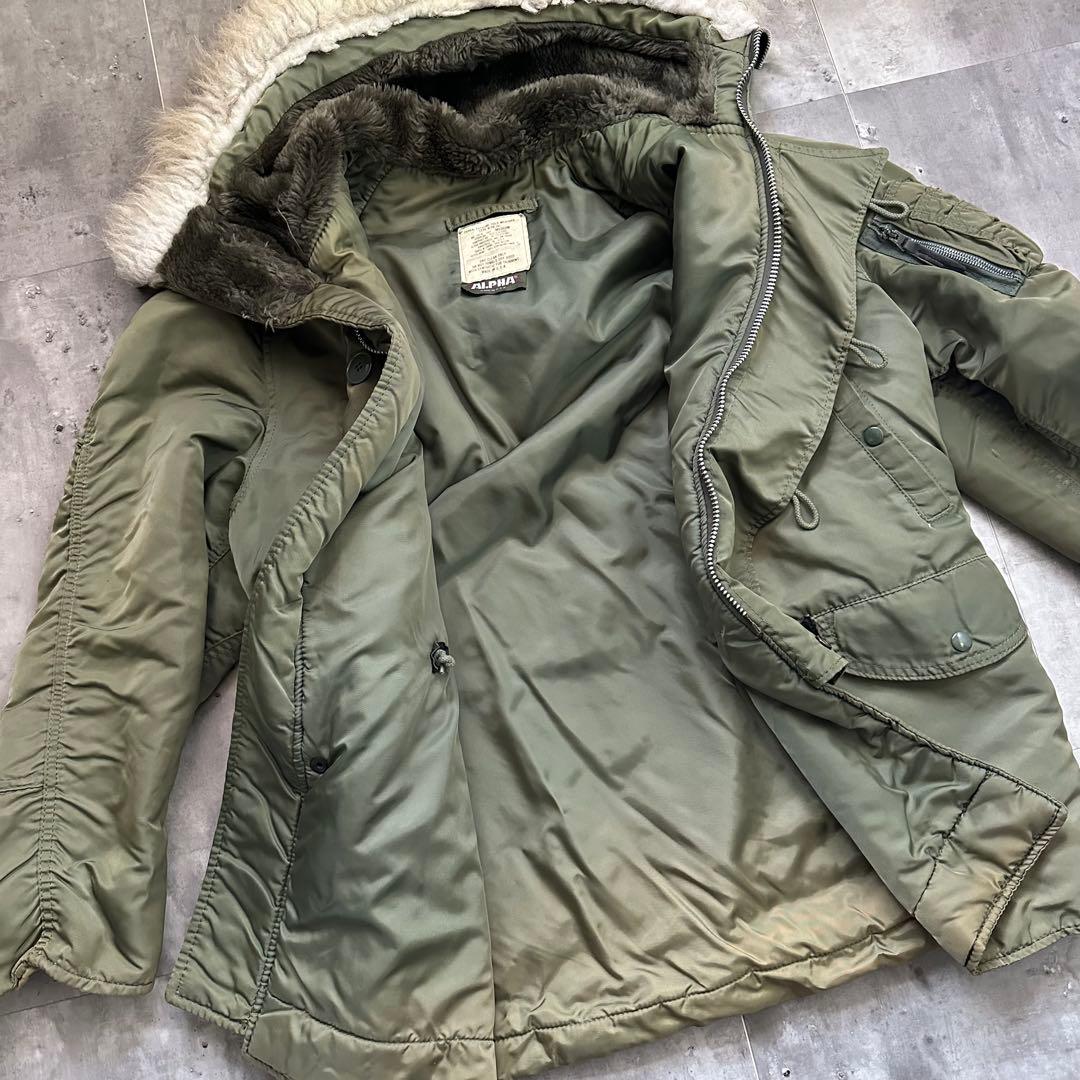 90s alpha industries N-3B 旧ロゴ フライトジャケット