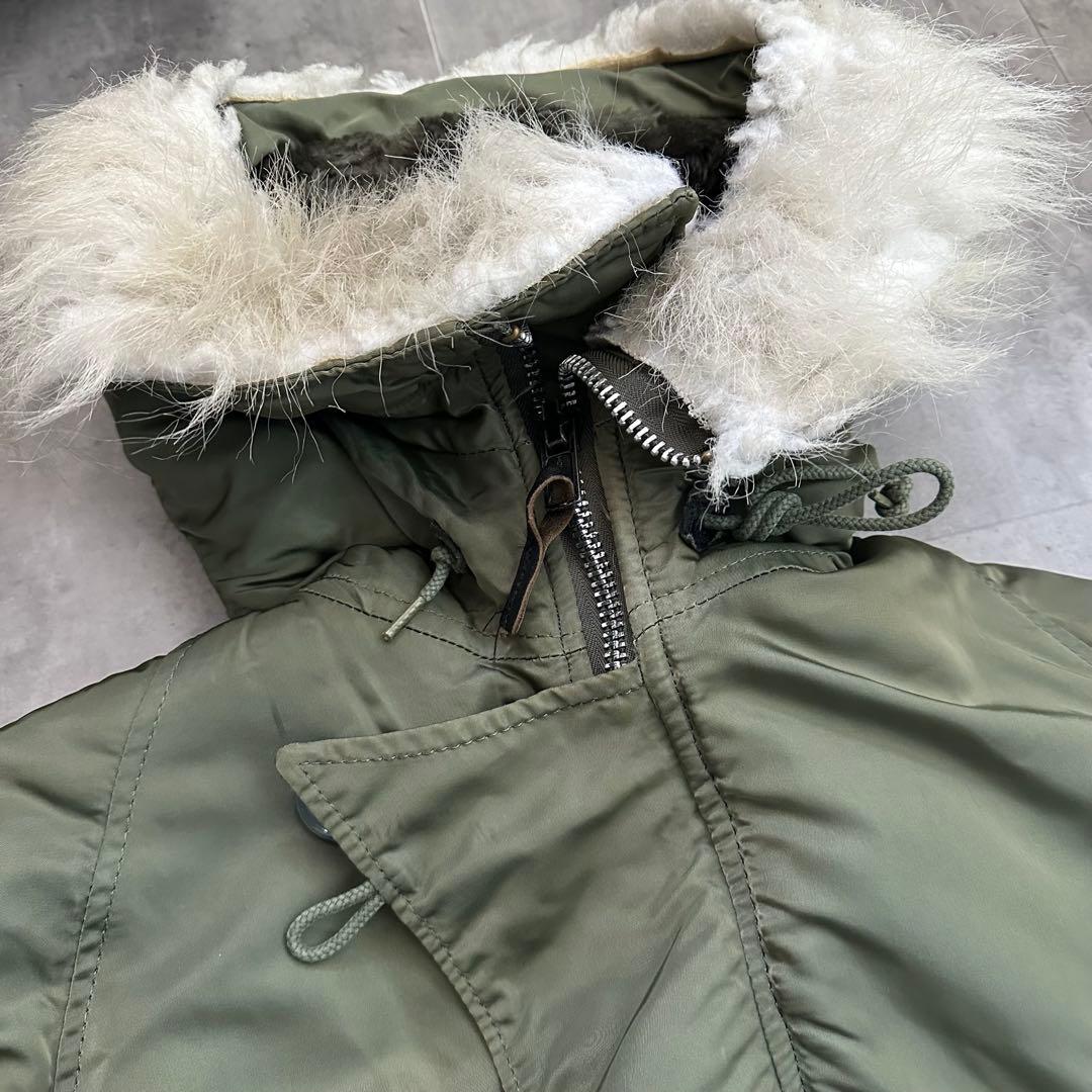 90s alpha industries N-3B 旧ロゴ フライトジャケット