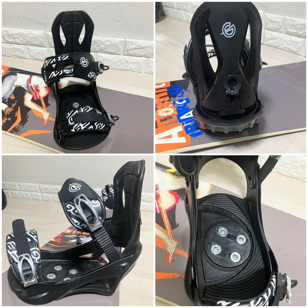 良品】バック付/Atomic TRIARCアトミックスノーボードセットバインL