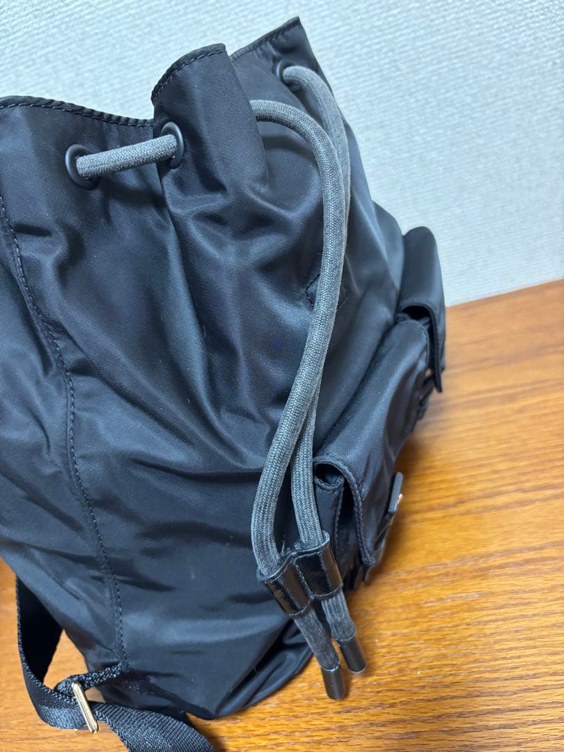 トリーバーチ ナイロン リュック ブラック 巾着　大容量　バックパック