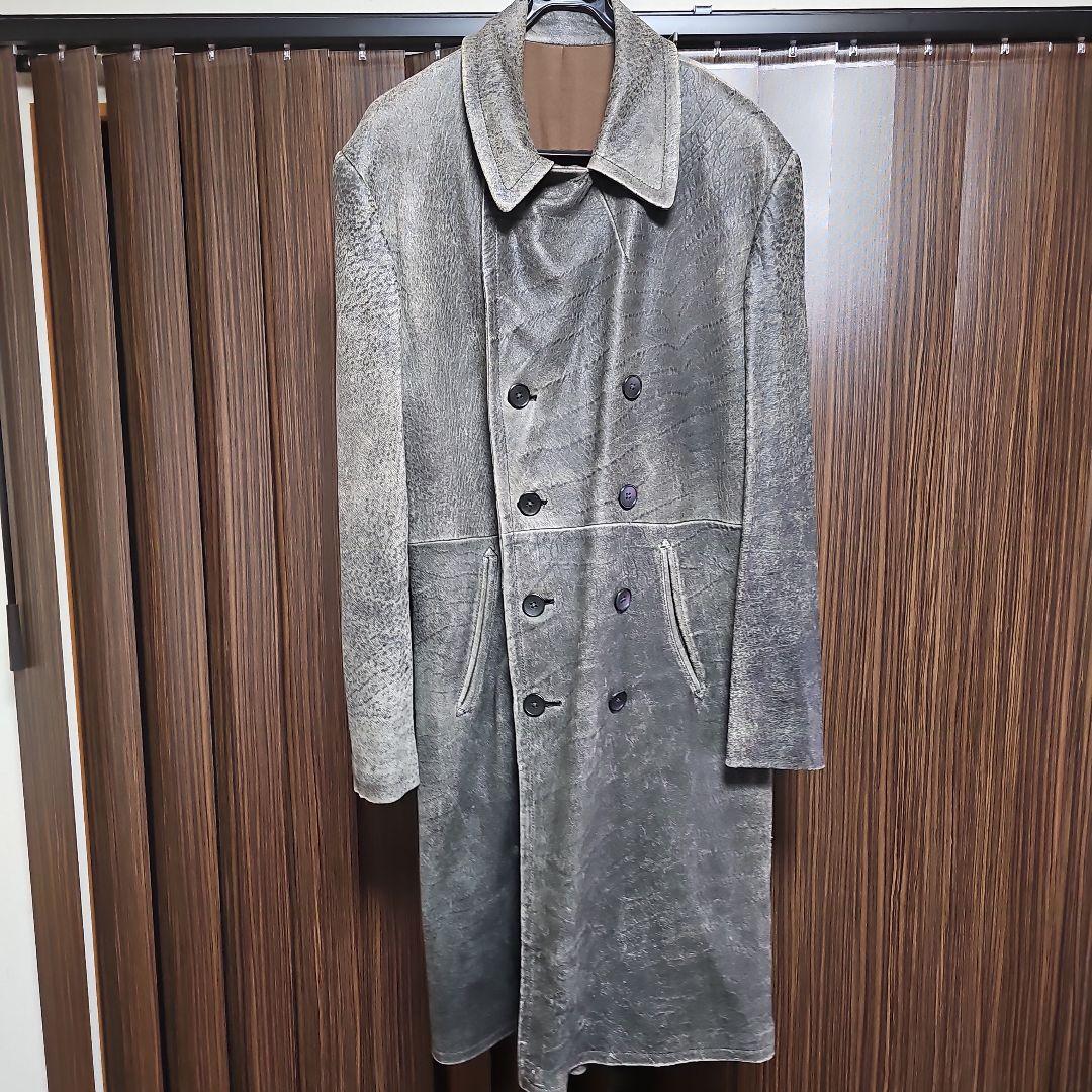 Yohji Yamamoto╱赤ラベル　ダブル レザーコート