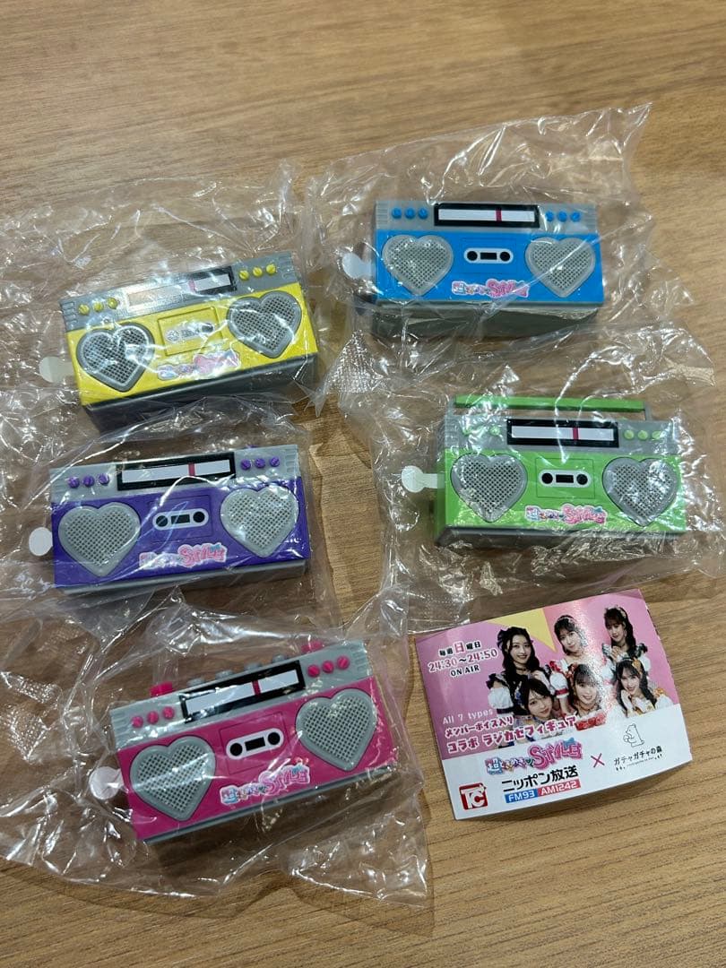 超ときめき宣伝部 メンバーボイス入り コラボラジカセフィギュア 5点