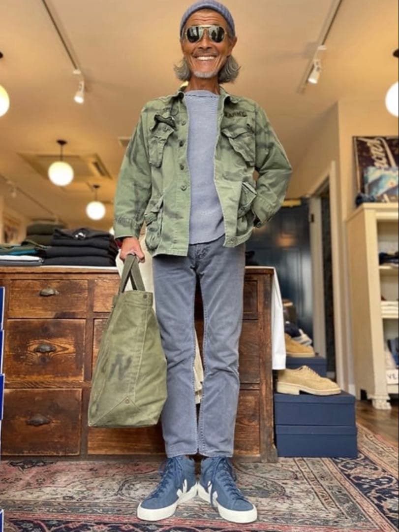 ボーイズマーケット別注 Le meiller グレーストレートジーンズ　S