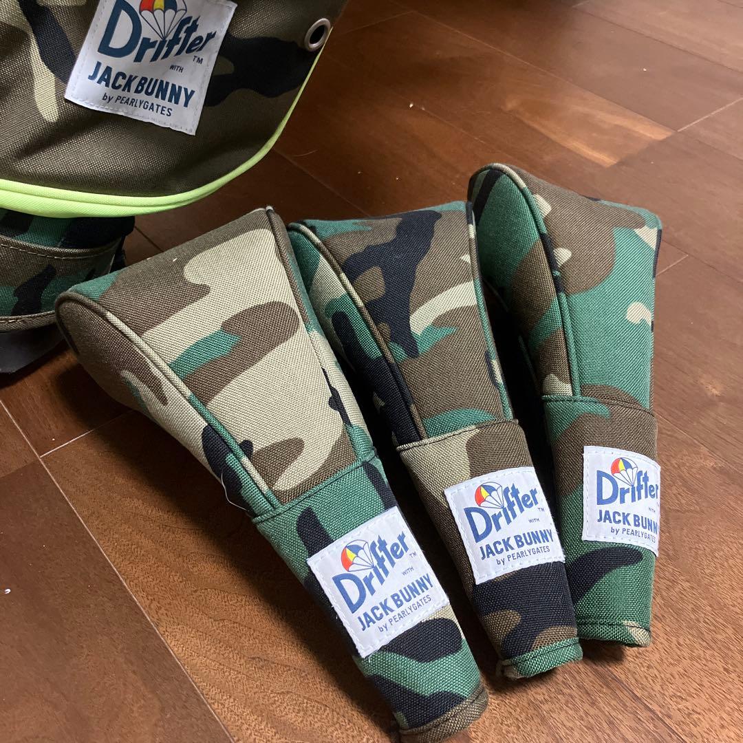 JACK BUNNY × Drifter 迷彩柄キャディバッグ &ヘッドカバー