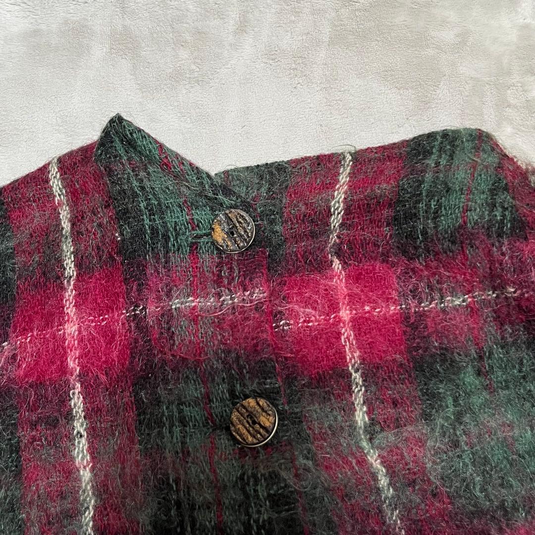 60'sビンテージ古着 スコットランド製 GLEN CREE モヘアポンチョ