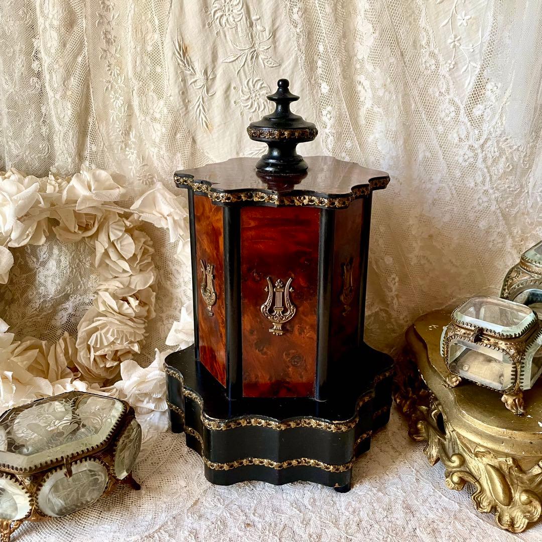 【レア】シガーセラー　葉巻ケース19世紀末フランスアンティーク　ナポレオン三世