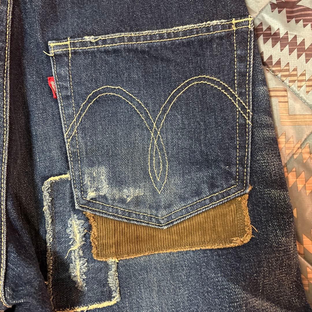 glamb グラム パッチワークデニム M セルビッチ 赤耳