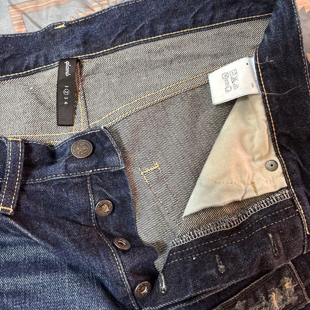 glamb グラム パッチワークデニム M セルビッチ 赤耳