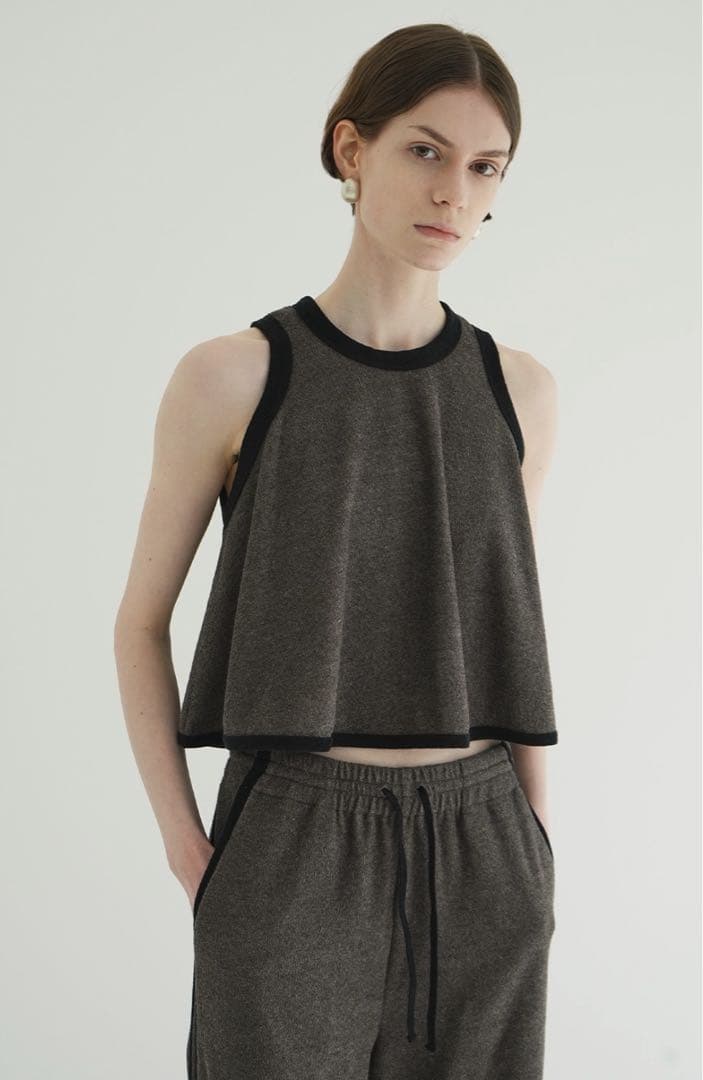 トップス CLANE PILE FLARE TANK TOPS