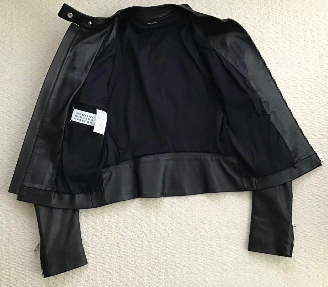 Martin Margiela マルタン・マルジェラ　ハの字レザーライダース