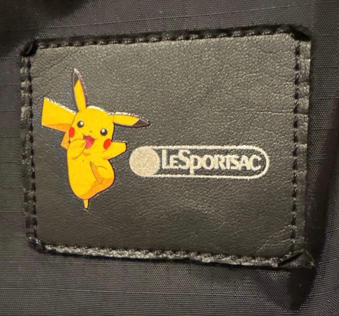 【希少】LeSportsac × ポケモン ピカチュウ リュック ブラック 総柄