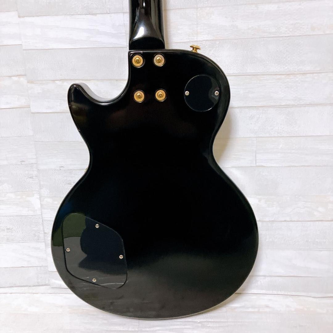 グラスルーツ レスポールカスタム エレキギター ブラック ゴールド 弦楽器