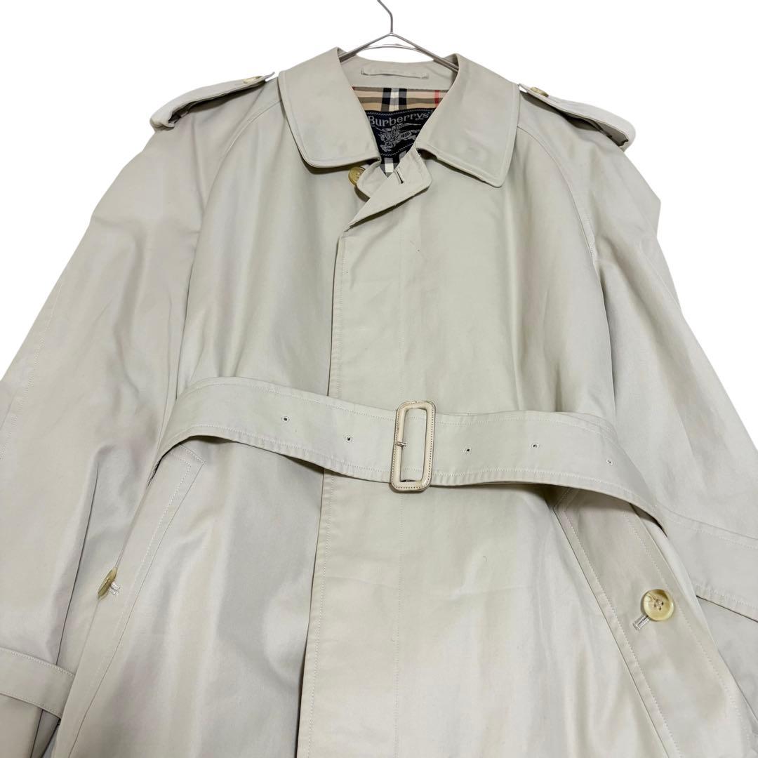 Burberrys バーバリート レンチコートノ バチェックベ ルト付 L