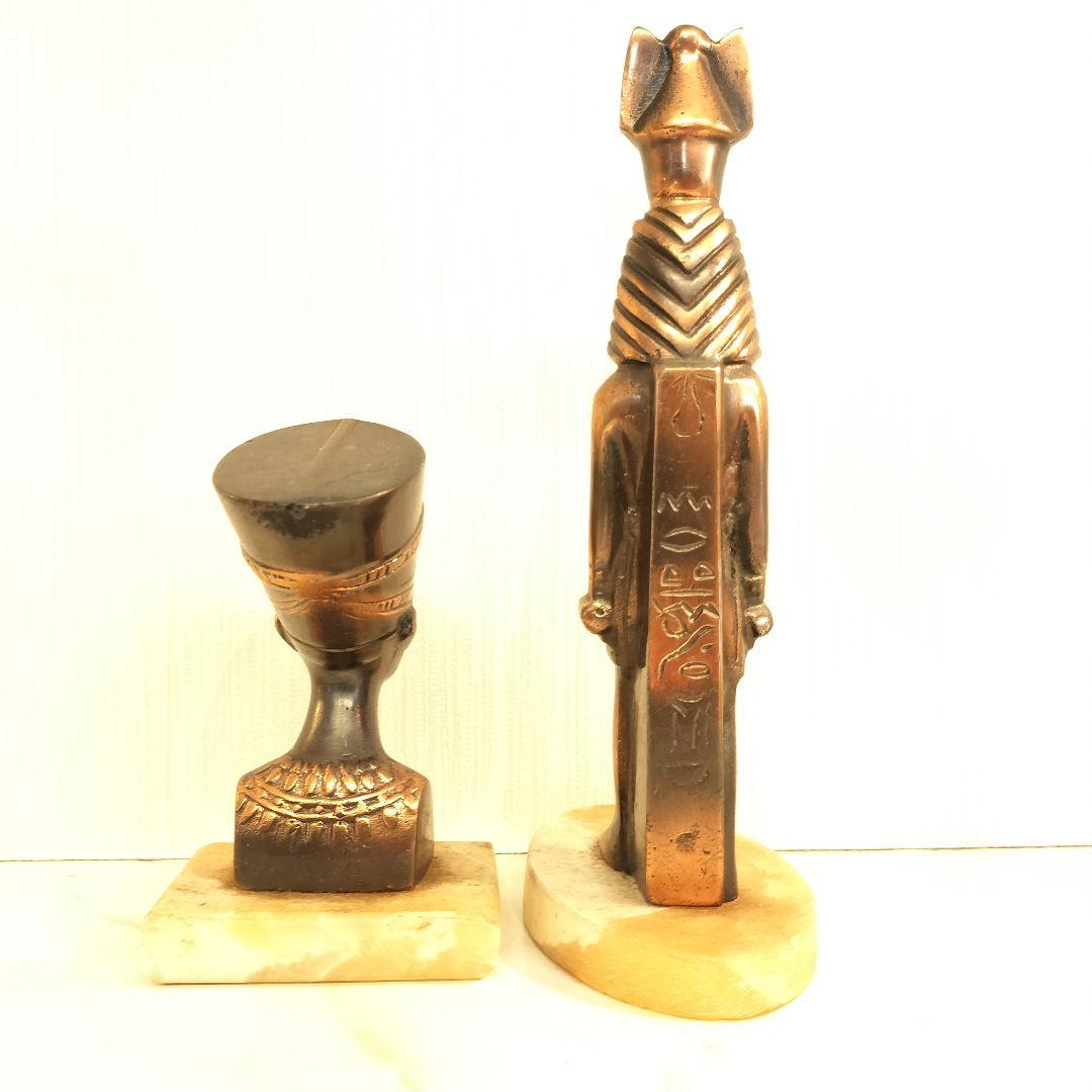 ブロンズ オブジェ エジプト ヴィンテージ ２体セット