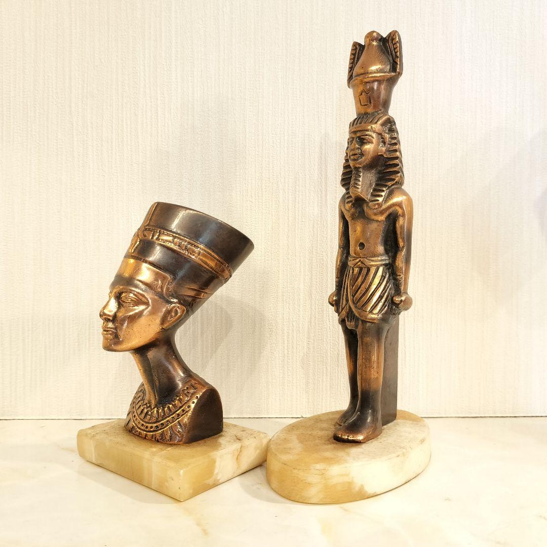 ブロンズ オブジェ エジプト ヴィンテージ ２体セット