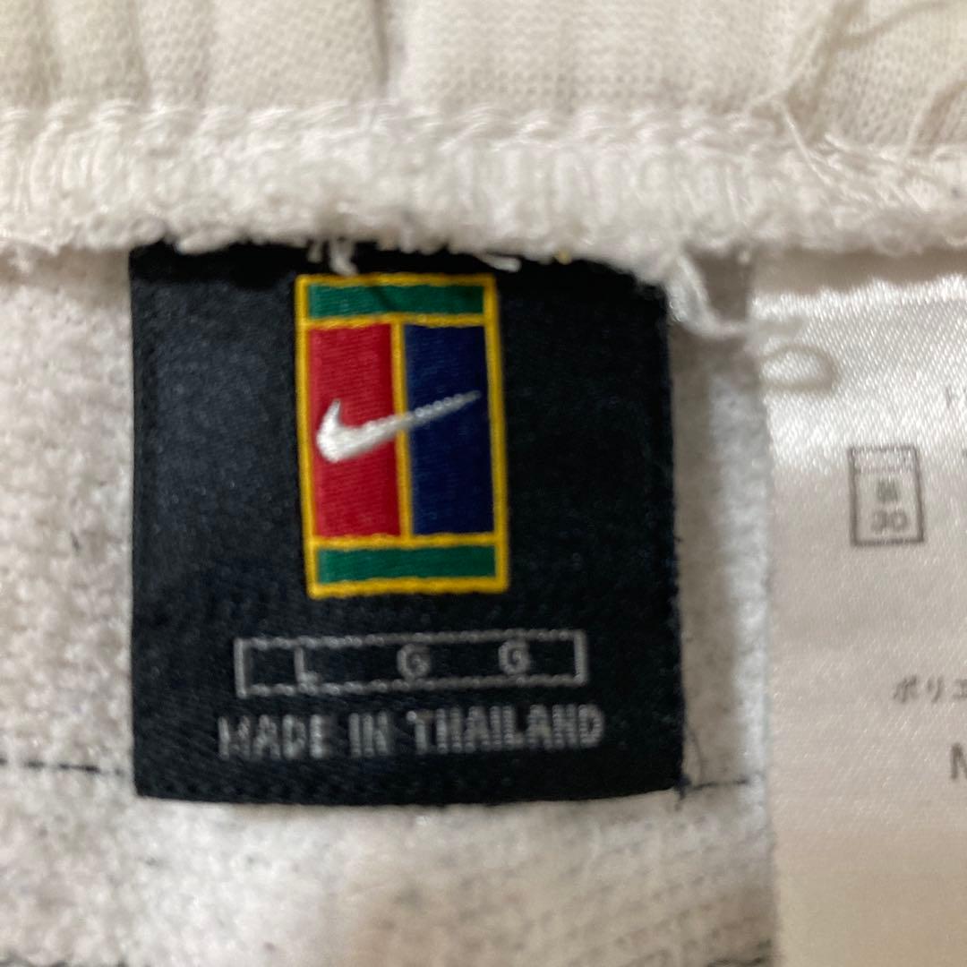 超激レア‼︎90sNIKEテニスロゴ刺繍ホワイトスウェットパンツ L size
