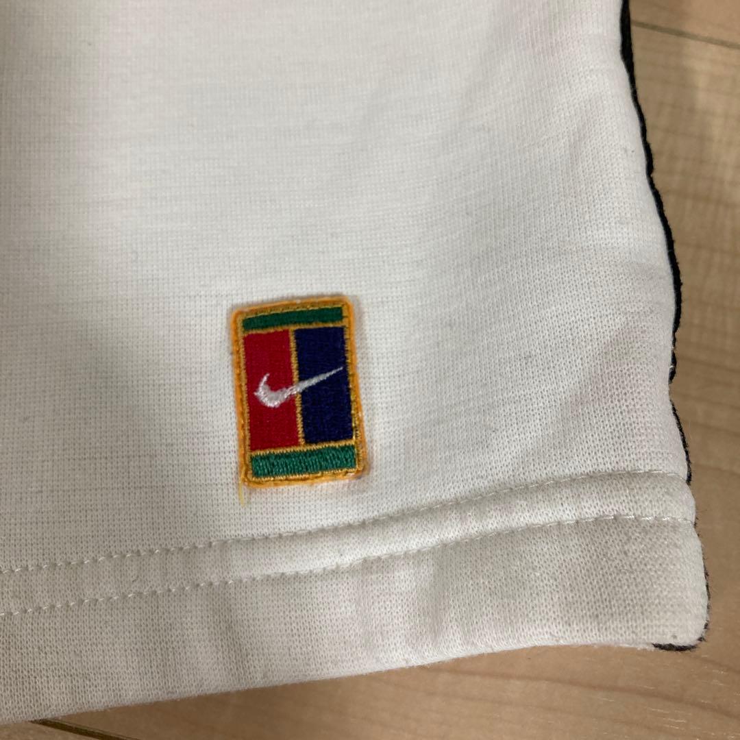 超激レア‼︎90sNIKEテニスロゴ刺繍ホワイトスウェットパンツ L size