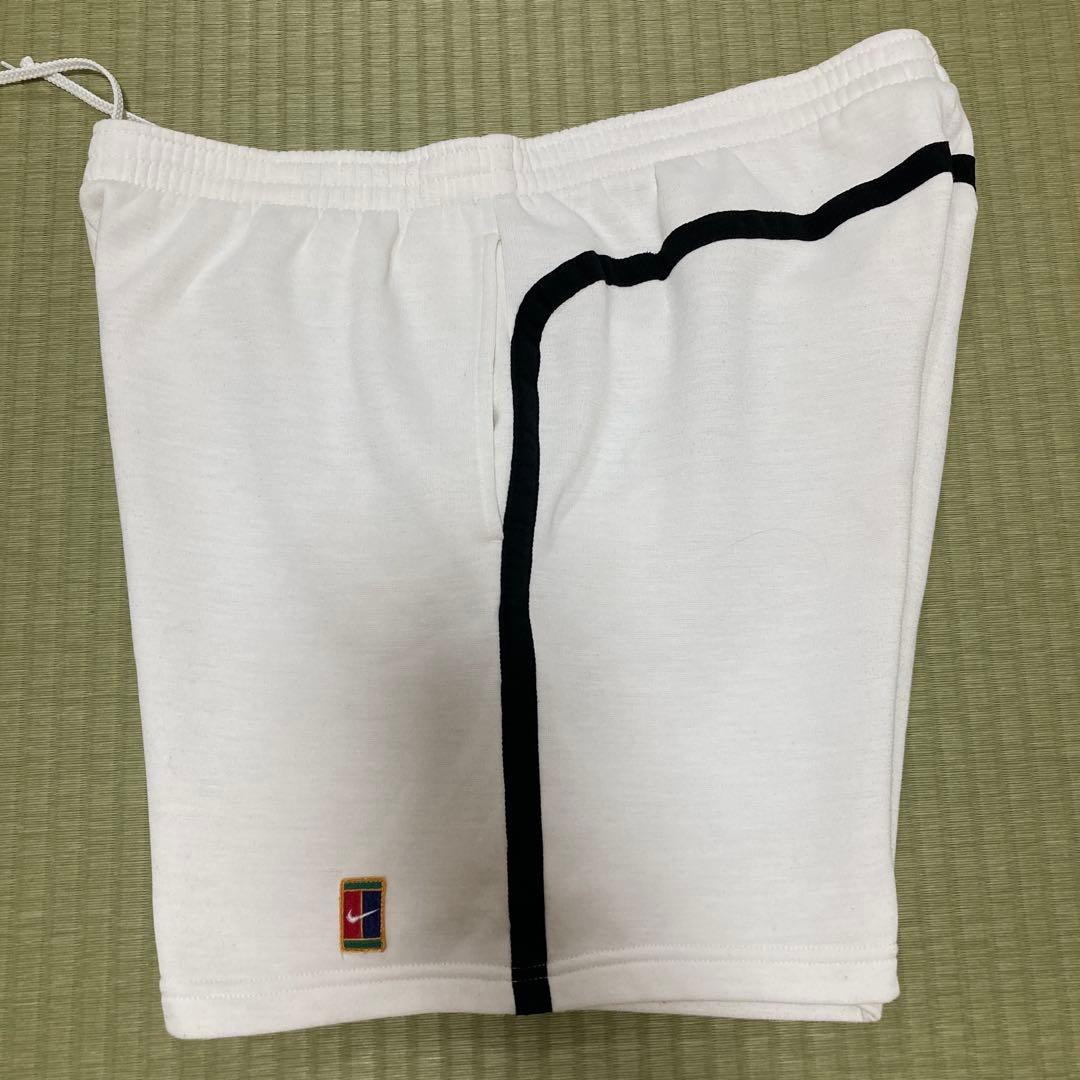超激レア‼︎90sNIKEテニスロゴ刺繍ホワイトスウェットパンツ L size