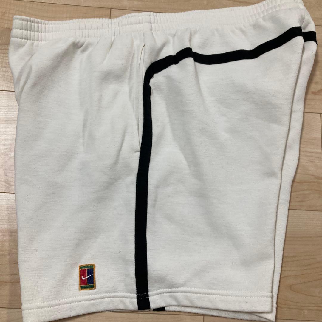 超激レア‼︎90sNIKEテニスロゴ刺繍ホワイトスウェットパンツ L size