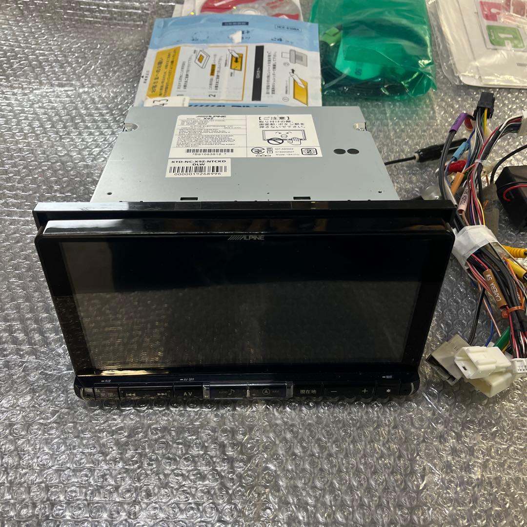 アルパインX9Z 9インチ ビッグX ETC2.0セット24年度地図ディスク付き