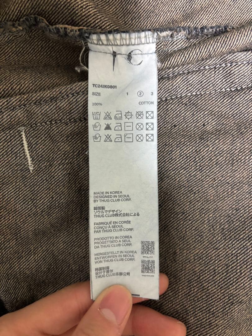 な*み様 ENHYPENニキ着用サグクラブ トライバルツリーデニムジャケット　サ