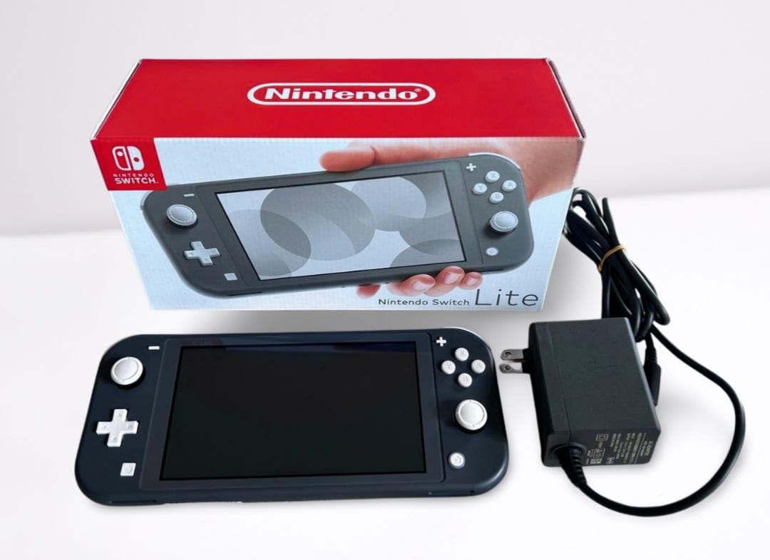 Nintendo Switch Lite 本体 グレー（箱あり・充電器付）美品