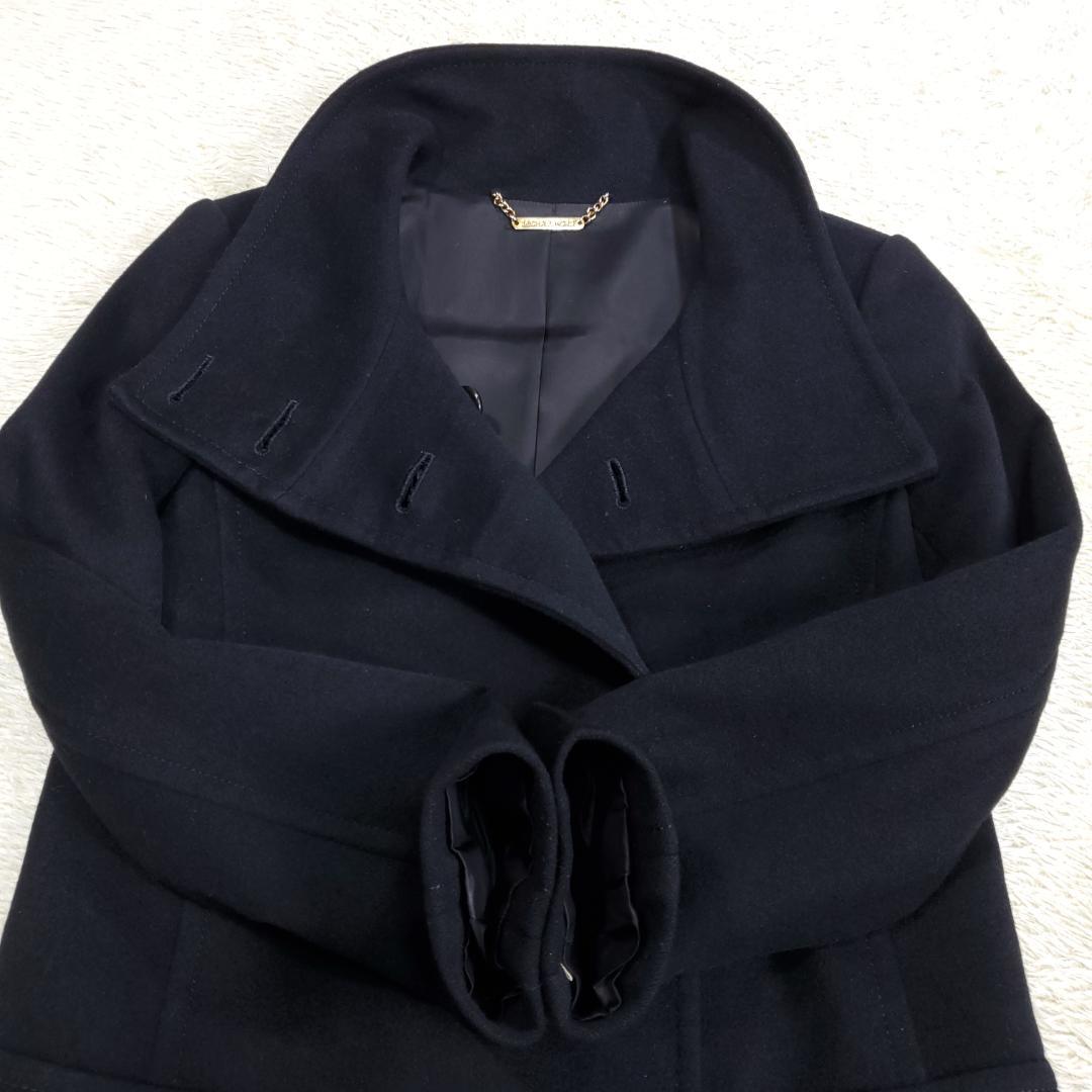 【美品】 マイケルコース M アンゴラ100% スタンドカラー ロングコート