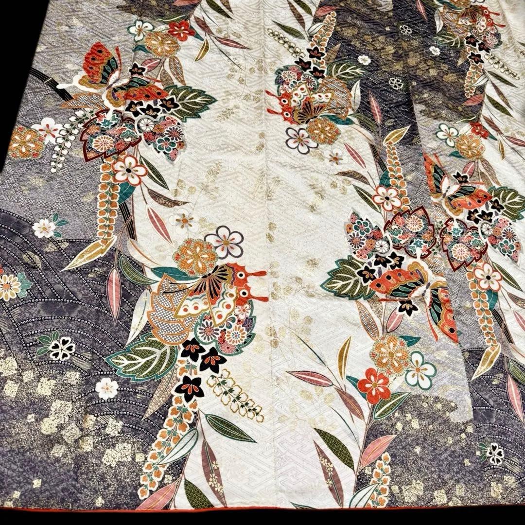 美品　振袖フルセット　古典柄　オフホワイト系　151〜166cm　❤︎可愛い❤︎