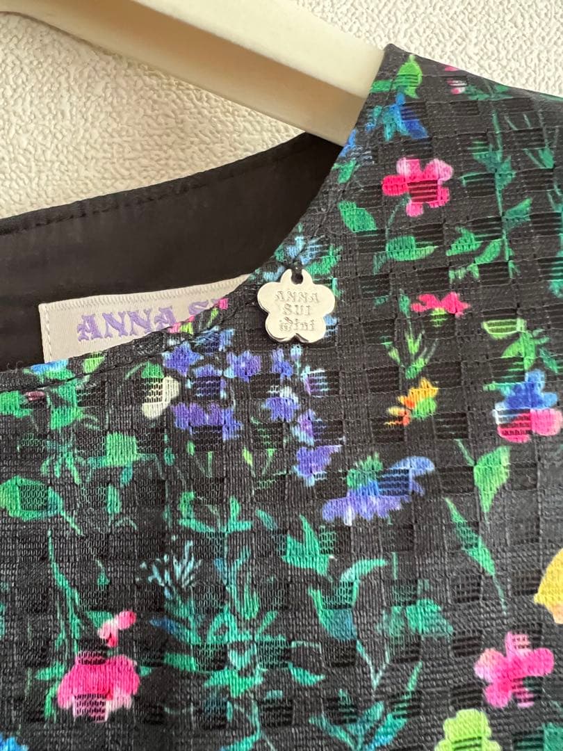 美品　アナスイミニ 【リンク】ボタニカル総柄ワンピース【日本製】150