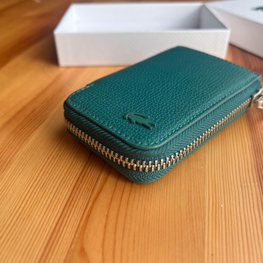 美品 LACOSTE デイリークロコ Lファスナースマートキーケース