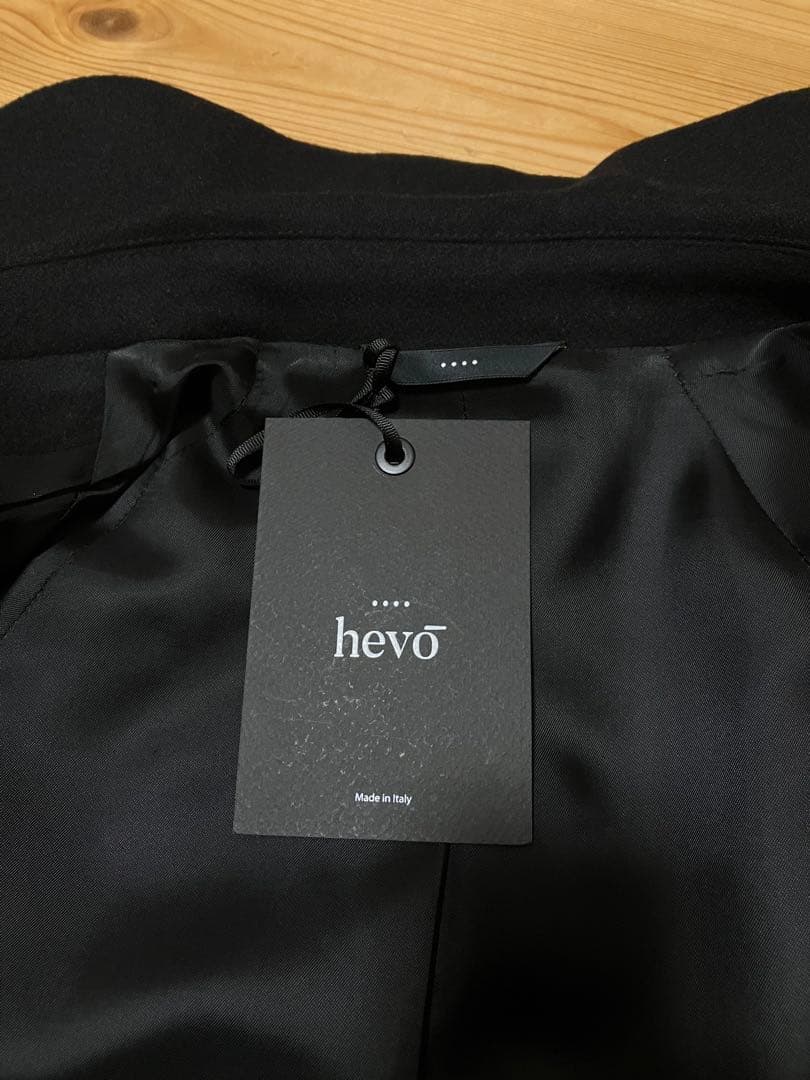 新品 Hevo ステンカラーコート ブラック