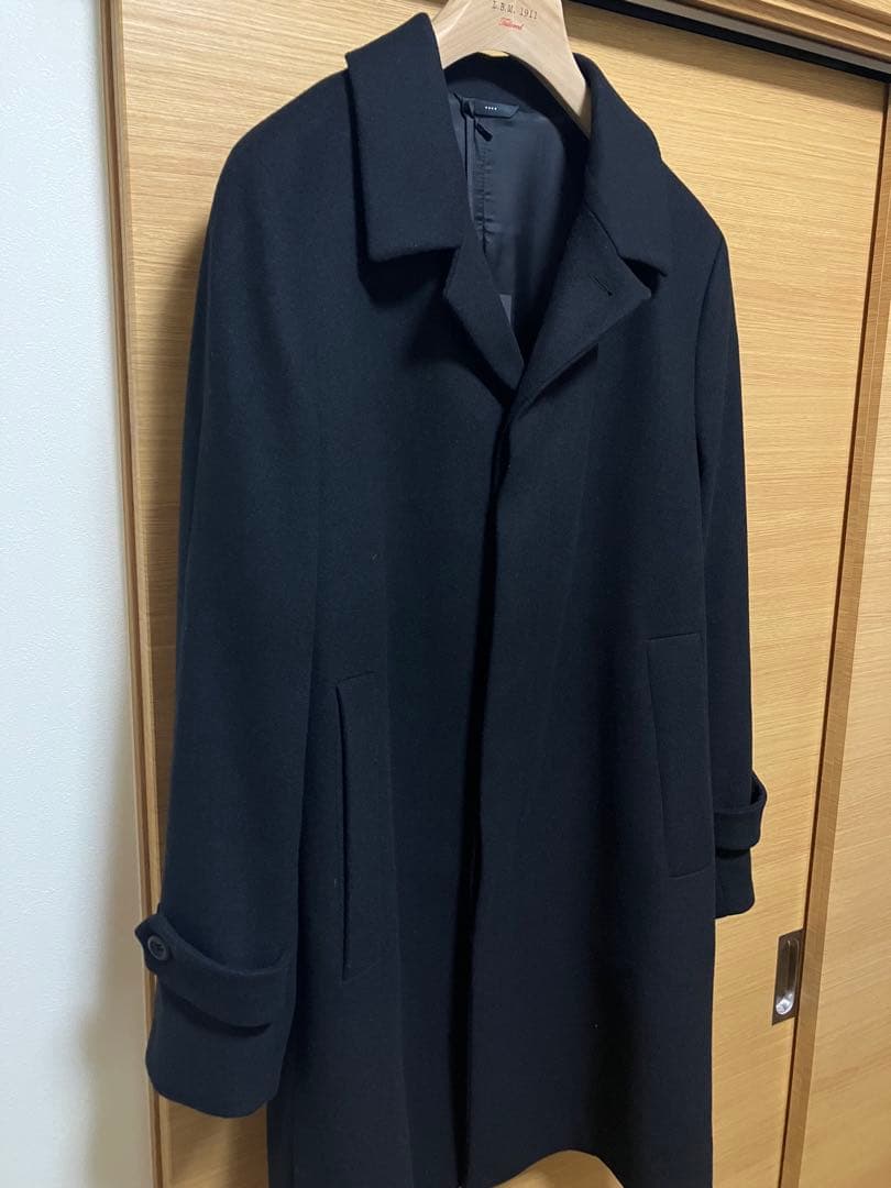 新品 Hevo ステンカラーコート ブラック