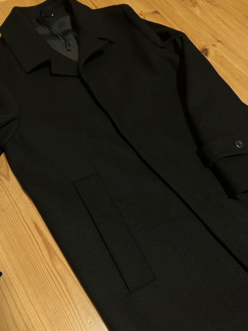 新品 Hevo ステンカラーコート ブラック