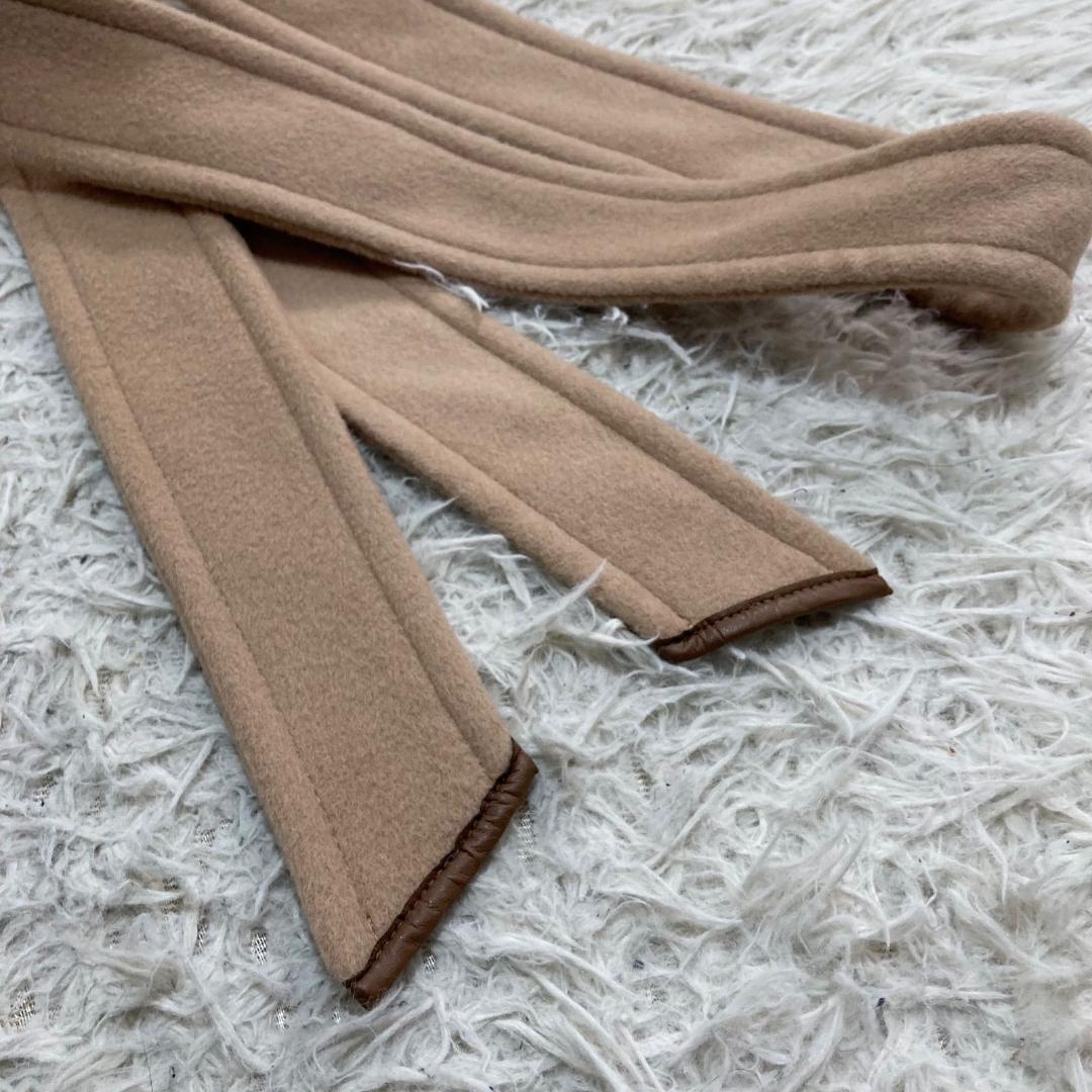 16599✨モラビト 40 L アンゴラ混 ベルテッドコート ロングコート