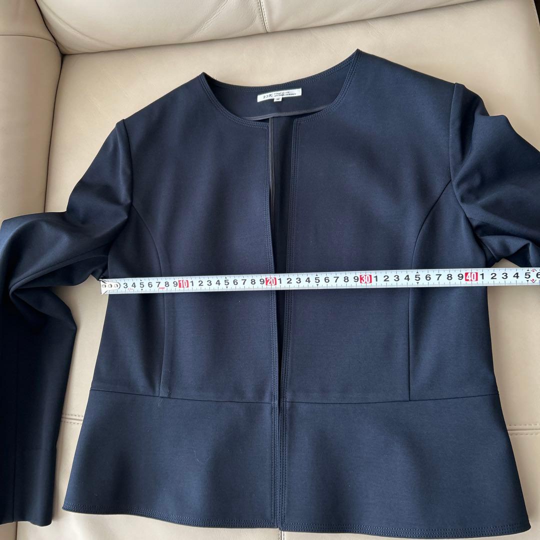 23区 セレモニー　ワンピース＆ジャケット　紺40 卒業式　入学式　面接に