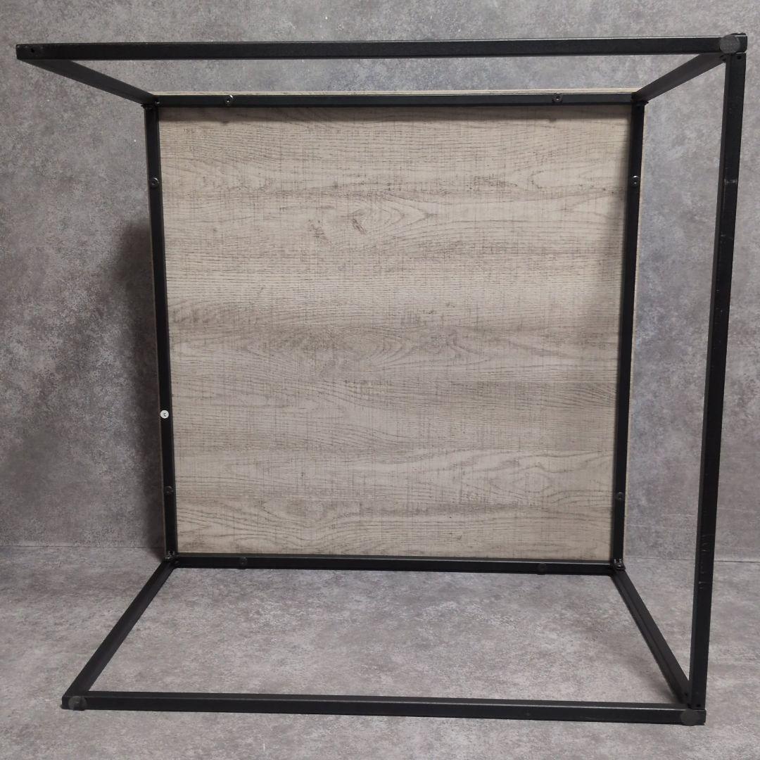 LOWYA ローテーブル ヒートレ グレーオーク/ブラック