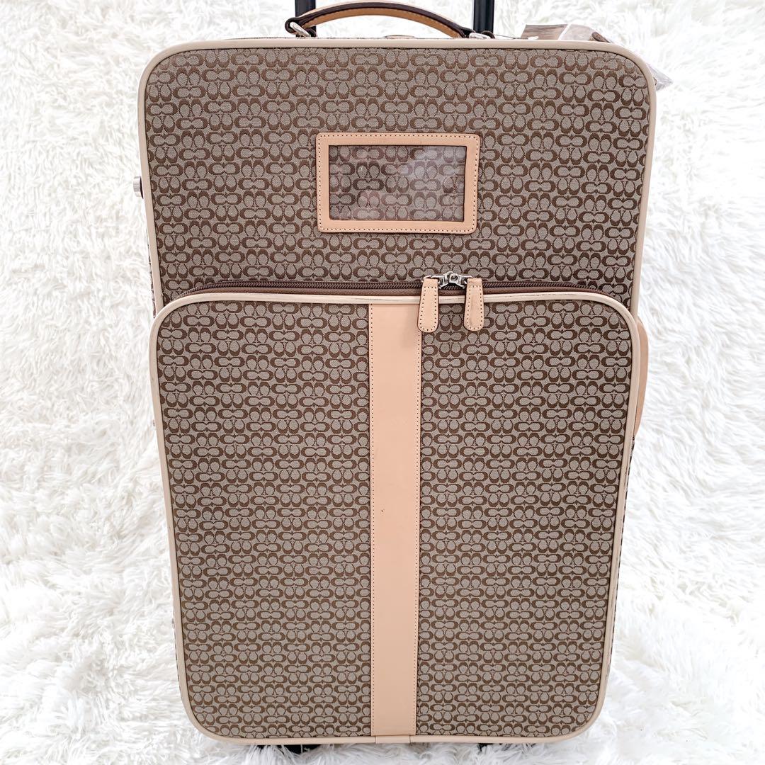 ✨美品✨コーチ キャリーバッグ キャリーケース シグネチャー トラベルバッグ