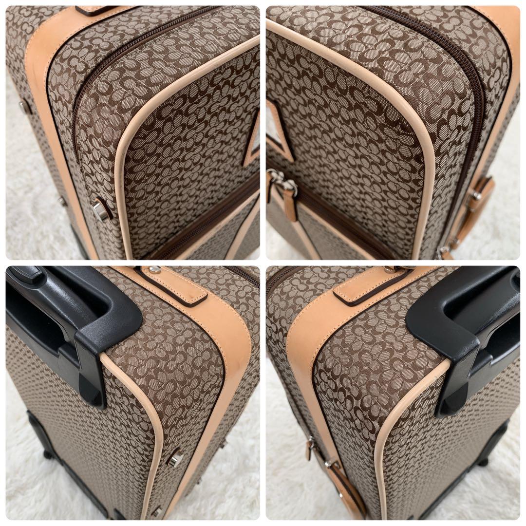 ✨美品✨コーチ キャリーバッグ キャリーケース シグネチャー トラベルバッグ