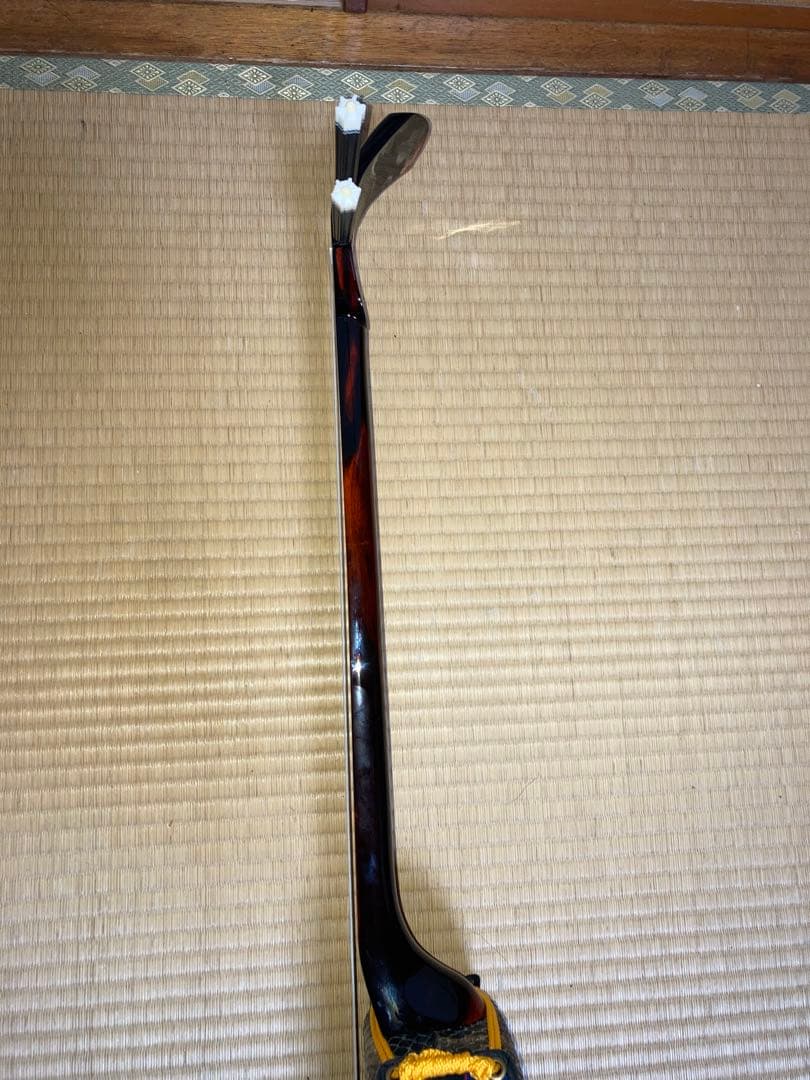 沖縄三線　八重山クルチ　本蛇皮一枚張り！