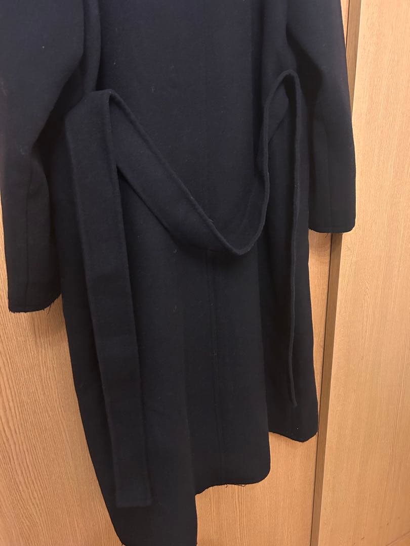 【新品】TODAYFUL ウール　スタンドカラー　ロングコート　黒