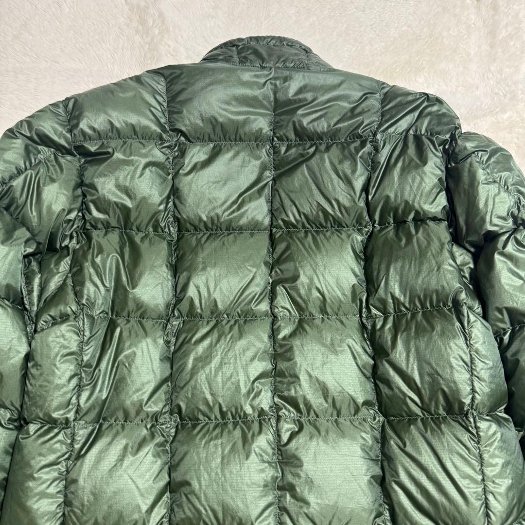 美品モンベル800FPスペリオダウン ジャケットMen'sXL緑キルティング