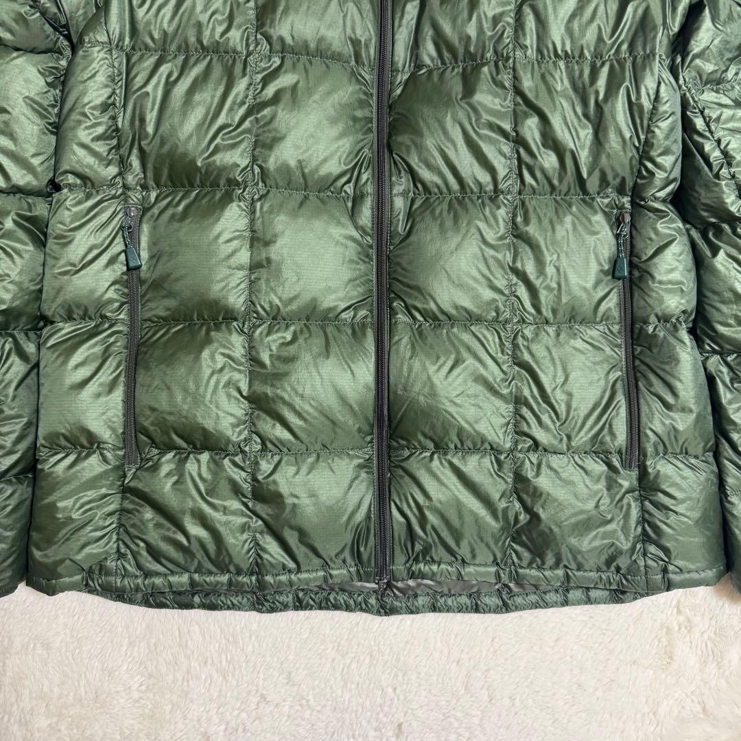 美品モンベル800FPスペリオダウン ジャケットMen'sXL緑キルティング