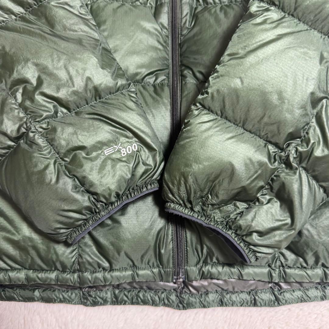 美品モンベル800FPスペリオダウン ジャケットMen'sXL緑キルティング