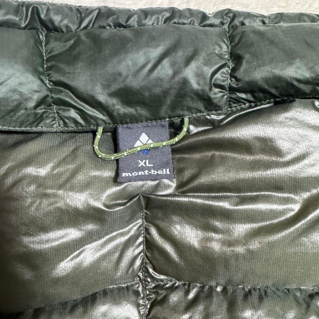 美品モンベル800FPスペリオダウン ジャケットMen'sXL緑キルティング