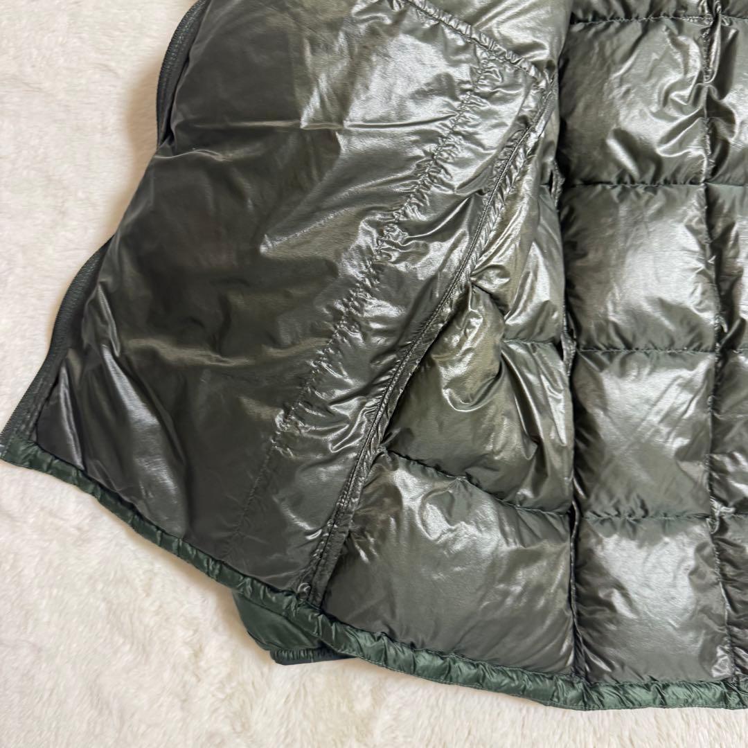 美品モンベル800FPスペリオダウン ジャケットMen'sXL緑キルティング