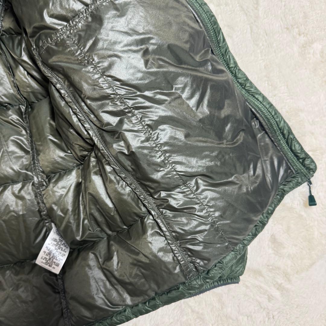 美品モンベル800FPスペリオダウン ジャケットMen'sXL緑キルティング