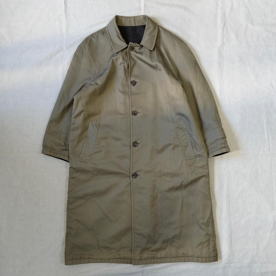 70s 80s USA製 ブルックスブラザーズ ステンカラーコート ウール